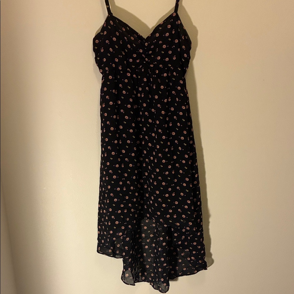 Forever 21 Black and Pink Floral Dress